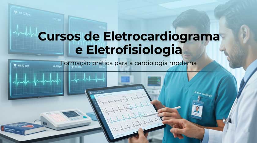 Cursos de Eletrocardiograma e Eletrofisiologia: formação prática para a cardiologia moderna